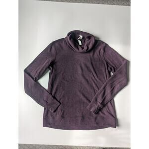 Lululemon Size 8 Purple Cowl Neck Active Long Sleeve Sweatshirt